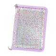 thumbnail image 4 of Libro de almacenamiento de joyas Organizador de joyas de viaje Bolsa reutilizable portátil para coleccionar Púrpura, 4 of 9