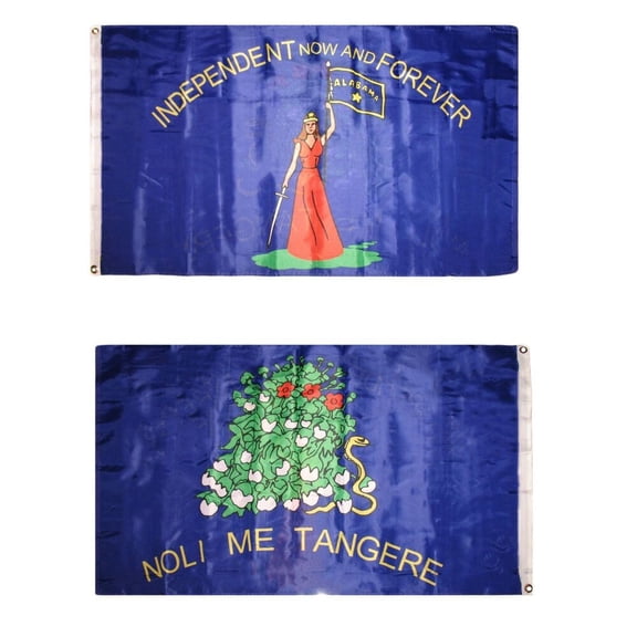 3x5 Alabama Secession Double Sided 2ply Sewn Flag 3'x5' Banner Grommets