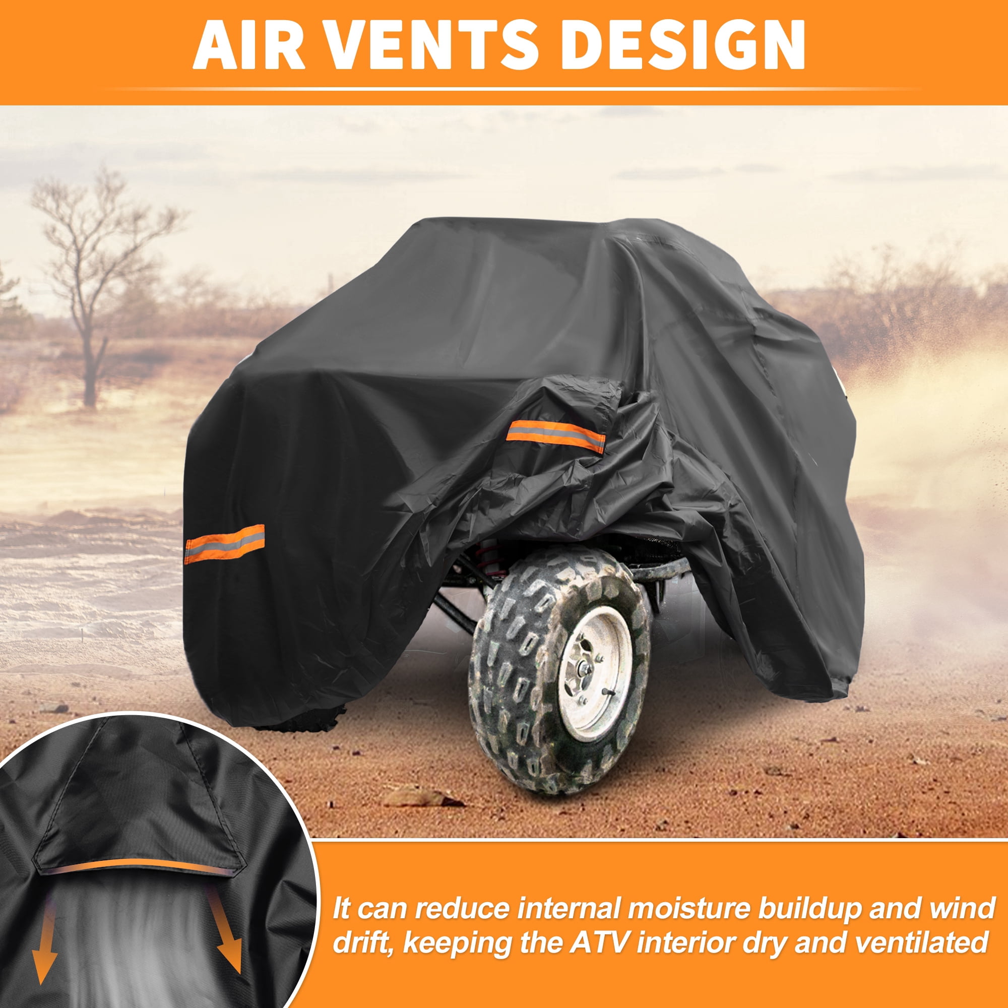 Unique Bargains ATV Cover for Honda TRX450R 4 Wheelers Quad Cover