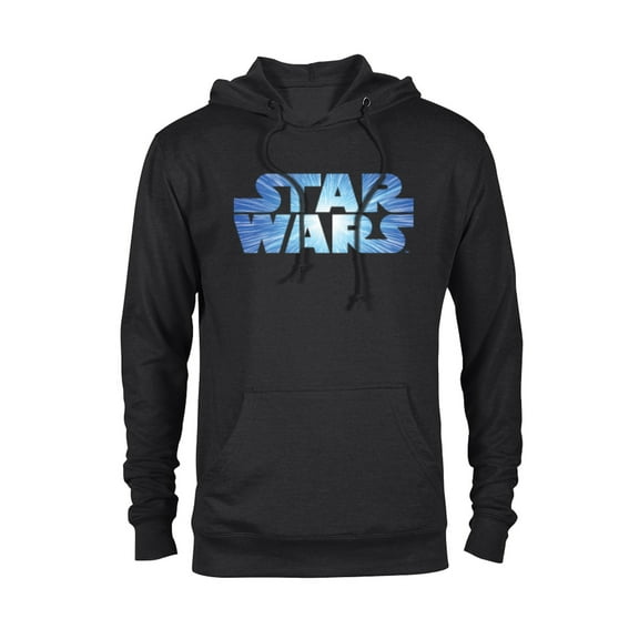 Star Wars Logo Jump to Lightspeed - Pullover Hoodie for Adults - Customized-Black