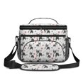 thumbnail image 2 of French Bulldog and Stars White Pattern Insulated Lunch Box for Women Men, Medium Leakproof Cooler Bag with Adjustable Strap, 10"x6.7"x8", 2 of 6