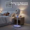 thumbnail image 6 of Ktaxon 40inch Standing Fan for Bedroom, 120°+90°Omni-directional Oscillating Fan, 3-in-1 Pedestal & Tabletop Fan with 3 Speeds, 12H Timer, Remote and Adjustable Height, Air Circulator Fan, White, 6 of 9
