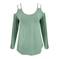 thumbnail image 3 of Women's V Neck Raglan Sleeve T Shirt Casual Hollow Out Design For Outdoor And Home Wear Comfortable Autumn Tee Work Out Shirt Long Sleeve Casual Short Sleeve Tops Women Loose Womens Athletic Top, 3 of 3