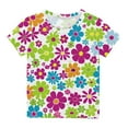 thumbnail image 2 of AJTQTH Unisex Tees Girls Boys Cartoon Printed Color Block Tees Cute Short Sleeve O-Neck Tshirts Blouses Shirts Summer Casual Outfits Multicolor#04 4 Years, 2 of 5