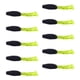 thumbnail image 4 of 10 señuelos de pesca blandos Crappie Swimbaits, prácticos señuelos de gusano de dos colores verde y negro, 4 of 9