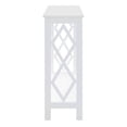 thumbnail image 4 of Convenience Concepts Table Console Diamant en Finition Bois Blanc, 4 of 6