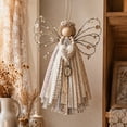 thumbnail image 4 of Christmas Fabric Angel Hanging DIY Craft Kit, Handmade Ornament Project for Holiday Wall and Tree Decor, Design A, 6.30 in, 4 of 6