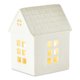 thumbnail image 5 of Casas de pueblo navideñas de resina CLLC, pequeñas casas navideñas blancas con luz LED cálida, juego de casas de pueblo iluminadas para bricolaje, decoración navideña de invierno para el hogar, centr, 5 of 8