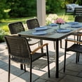 thumbnail image 2 of Berglite Himmel 6 - Person Rectangular Outdoor Furniture Patio Dining Set, 2 of 11