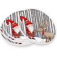 thumbnail image 3 of Christmas Santa Deer Coasters Absorbent Moisture Non-Slip Drink Coaster Ceramic Stone with Cork Base Desktop Protection, 2PCS, 3 of 6