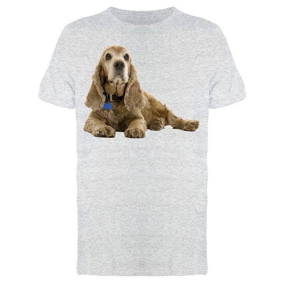 Cocker Spaniel Isolated On White Tee Men's -Image by Shutterstock