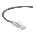 thumbnail image 1 of Black Box Slim-Net - Patch cable - RJ-45 (M) to RJ-45 (M) - 7 ft - UTP - CAT 6 - booted, molded, stranded - gray, 1 of 3