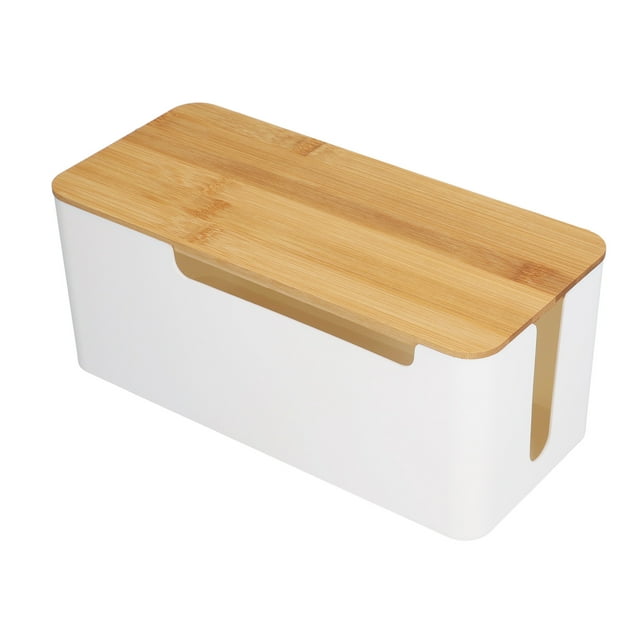 Caja de gestión de cables, caja de gestión de cables, elegante caja de almacenamiento de cables de alimentación, caja de almacenamiento de cables, artesanía excepcional