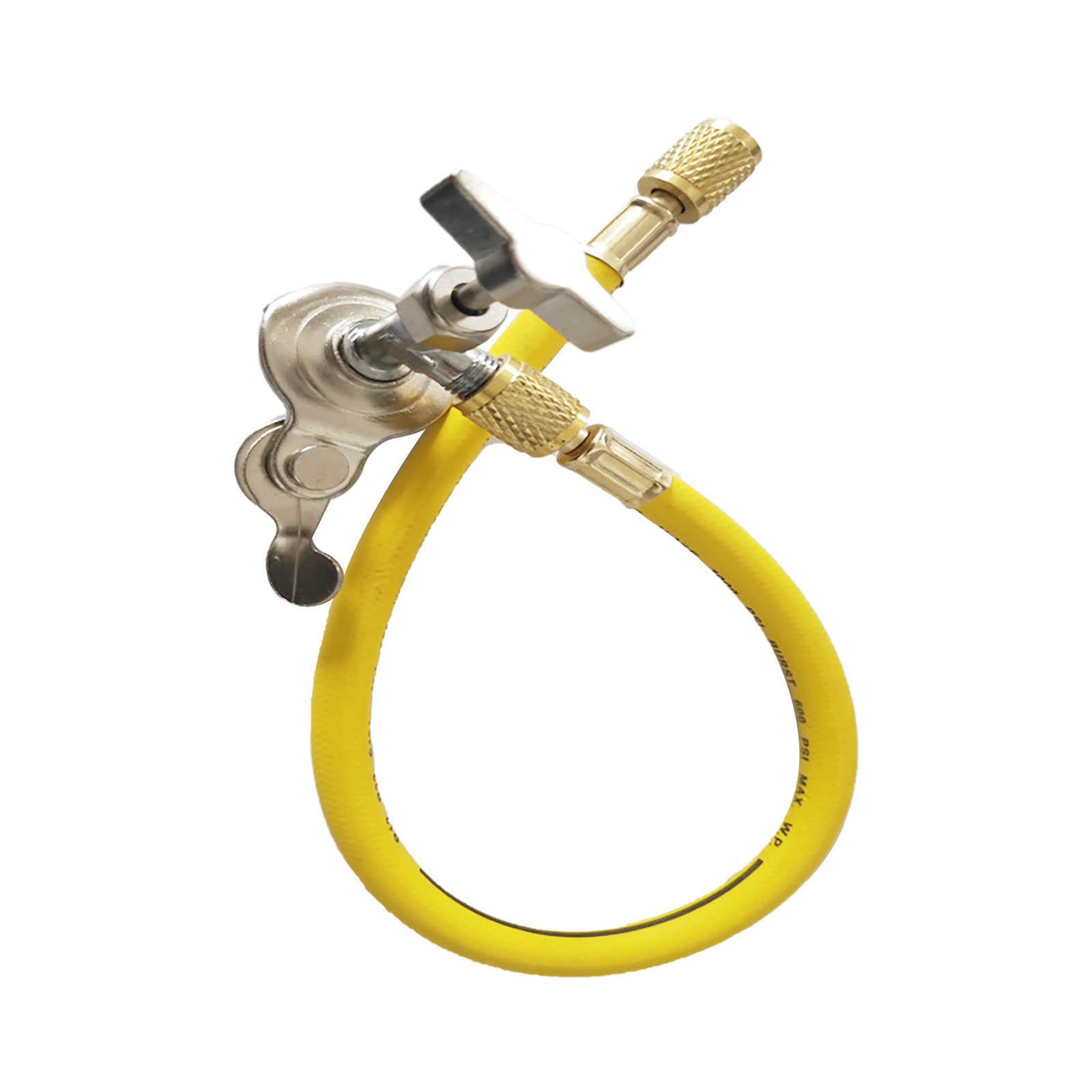 BSAH R12 R22 AC Refrigerant Recharge Hose Kit with 1/4in SAE Thread