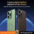 thumbnail image 6 of ELEHOLD Magnetic PU Leather Case Cover For Apple iPhone 16 Plus, Shockproof Slim Leather Non-Slip Lightweight PC+TPU Protective Case with Qi Wireless Charging Support,Green, 6 of 8