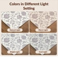 thumbnail image 7 of Design&I 4'x6' Washable Area Rug Pet Friendly & Non-Slip Built-In Grip Dorm Print Faded Border Traditional Distressed Plum Purple for Reading Nook, Bedroom, 7 of 7
