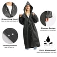 thumbnail image 7 of EMOKING 2 Pack Raincoats for Adults Reusable, EVA Rain Ponchos Lightweight Rain Coat Waterproof Rain Gear for Men and Women(Black）, 7 of 7