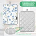 thumbnail image 6 of Yayeee Pot Holders Kitchen Heat Resistant with Pocket 7"x9.8" Cotton Oven Cooking Hot Pads, Forget Me Not, 6 of 7