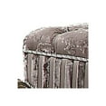 thumbnail image 2 of Benzara Traditional Style Wood and Poly Resin Vanity Stool, Gray, 2 of 4