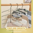 thumbnail image 5 of LOLIPPYY 2-Pack Closet Organizer Hangers Space-Saving Chromium Plated Wrinkle-Free Clothes Storage Rack, 5 of 6