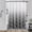 Light Grey, variant on Black Ombre Shower Curtain, Fabric Shower Curtain Black and White Shower Curtains for Bathroom, Shower Curtain Set with 12 Hooks, Modern Shower Curtain for Cool Man, 72 x 72 Inch, Midnight Black