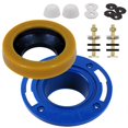 thumbnail image 2 of Toilet Flange with Wax Ring for Toilets Replacement Kit Includes Bolts PVC Repair , Fi pwm25, 2 of 6