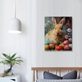 thumbnail image 4 of Acheng Easter Wall Art Cute Bunny Poster Rabbit Easter Egg Gnome Painting Jesus Canvas Prints Picture for Living Room Decor picture 1, 4 of 5