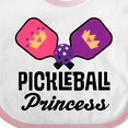 thumbnail image 4 of Inktastic Pickleball Princess Girls Baby Bib, 4 of 4