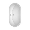 thumbnail image 5 of Soho 60 Inch Freestanding Bathtub in White with Polished Chrome Trim and Floor Mounted Faucet in Brushed Gold, 5 of 7