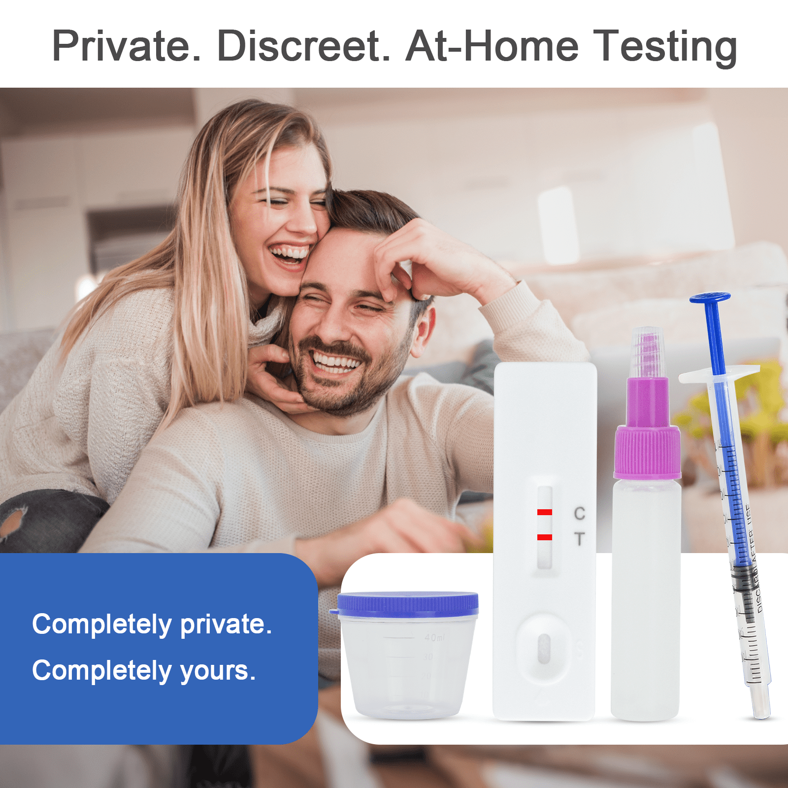 Fertility Count Test for Men, At Home Test, Easy to Read Results, Over 98% Accurate Male Count Fertility Test Kit