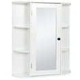 thumbnail image 6 of ZENSTYLE Wall Mounted Cabinet MDF Kitchen Storage Organizer W/ Mirror, White, 6 of 9