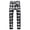 Black White, variant on Joernso Men Button Zip Trousers Button Fly Slim Fit Plaid Print Wild Skinny Soft Full Length Men Red Plaid Printed Pants for Work
