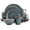 Blue, variant on Elama Slate 16 Piece Stoneware Dinnerware Set in Blue with Brown Rim, Service for 4