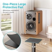 Speaker Stands Pair for Surround Sound,55 LBS Capacity,30.1 inch Floor Bookshlef Speaker Stands,Cable Management,Large Base,1 Pair,Black