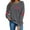 A-Dark Gray, variant on Kctiaxy Red Sweatshirt for Women Fashionable Casual Crewneck Sweatshirt Solid Color Loose Fitting Tops Long Sleeve Hoodless Sweatshirts XS