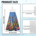thumbnail image 7 of ZIATUBLE Butterfly Floral Hanging Hand Towel Oil Painting Dish Towels for Kitchen Quick Dry Hand Towels for Bathroom with Loop Easy to Clean Hanging Dish Towels Indoor Decor Accessories, 7 of 7