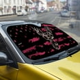thumbnail image 5 of FORUDESIGNS Deer Camo American Flag Pattern Car Windshield Sun Shade Waterproof Auto Window Sun Shade Visor Block UV Rays Reflective Sunshade for Protection 57.1 x 27.4 inches, 5 of 7