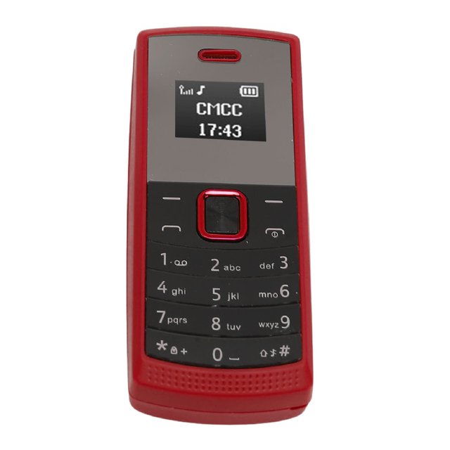 Teléfono Móvil Pequeño, Teléfono Móvil En Miniatura Desbloqueado 2 En 1 Para Estudiantes, Mini Teléfono Móvil Con Altavoz BT, Compatible Con Tarjeta SIM Dual Teléfono