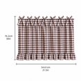 thumbnail image 3 of Oven Skirt Curtain with Tie Top, Farmhouse Decorative Stove Door Panel Curtain, Rustic Kitchen Decor for Country Home Kitchen Decoration, 3 of 6