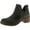 Charcoal/Distressed, variant on Diba True Womens Work Nerd Distressed Leather Ankle Boots