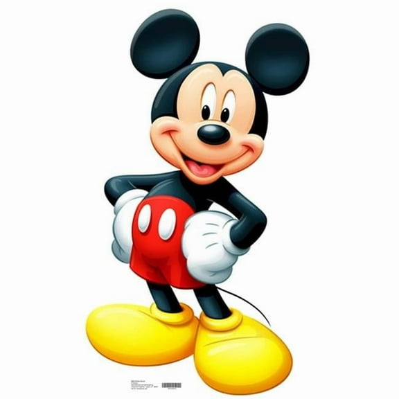 GiftsGoneWild GI2745524 Mickey Mouse Cartoon Cardboard Standup, Multicolor (1.25 lbs)