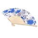 thumbnail image 1 of Abanicos de mano plegables de bambú y seda para bodas en la iglesia. 青花, 1 of 9