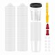 thumbnail image 1 of Disposable Paint Mixing Cup System 50Pack Paint Cups with Lids,Hard Cup with Retainer Ring,10PCS Plugs,2PCS Cup Adapter, 1 of 5