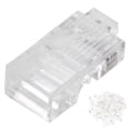thumbnail image 4 of Connecteur de Câble de Réseaux, 100pcs RJ45 Cat5E Modulaire Cat E Connecteurs Réseaux Modulaire Plug Construction Robuste, 4 of 13