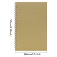 thumbnail image 3 of A5 Spiral Notebook Kraft Cover Lined Journal Wirebound Notebook Aesthetic 100 Pages Ruled Writing Notepad Small Note Pads Notebook Office Travel Beige 1 Pack, 3 of 9