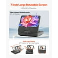thumbnail image 2 of VEVOR Lecteur DVD Portable Écran Pivotant HD 7 Pouces 4 Heures Batterie Intégrée, 2 of 9