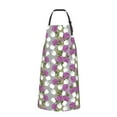 thumbnail image 2 of Xecao Rose Flowers Print Kitchen Cooking Aprons, Waterproof Adjustable Bib Aprons with 2 Pockets for Women Men Chef, 2 of 8