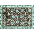 thumbnail image 1 of Ahgly Company Indoor Rectangle Oriental Light Blue Traditional Area Rugs, 2' x 3', 1 of 4