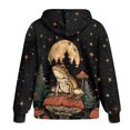 thumbnail image 5 of Renewold Frog Mushroom Night Womens Full Zip Oversized Hoodies Long Sleeve Cardigan Fashion Pullover Jackets Loose Fit Sweatshirt Hoodie Graphic Hoodie Trendy Fall Clothing for Leggings, XS, 5 of 7