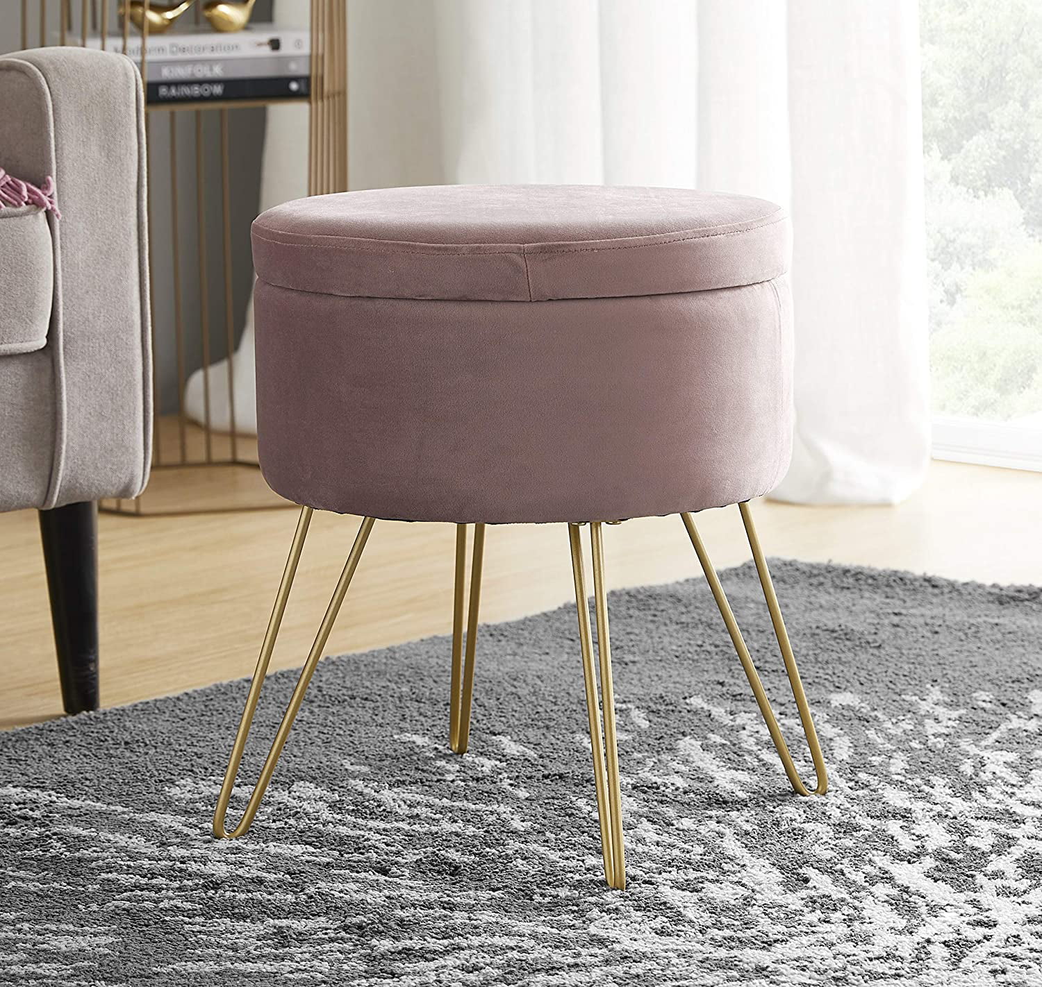 Ottomans Footstool Small Stool Shoe Stool Round Stool Low Stool Children's Poufs Sofa Stool Coffee Table Footstool Floor Chair Makeup Stool Lounge Chair
